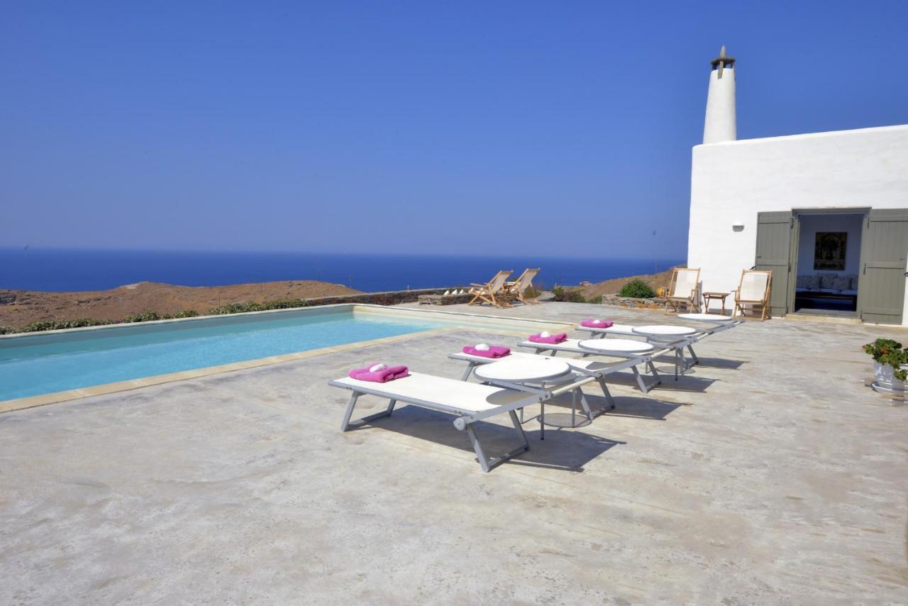 Spectacular Sunset View Villa At Melissaki Ioulis Ngoại thất bức ảnh