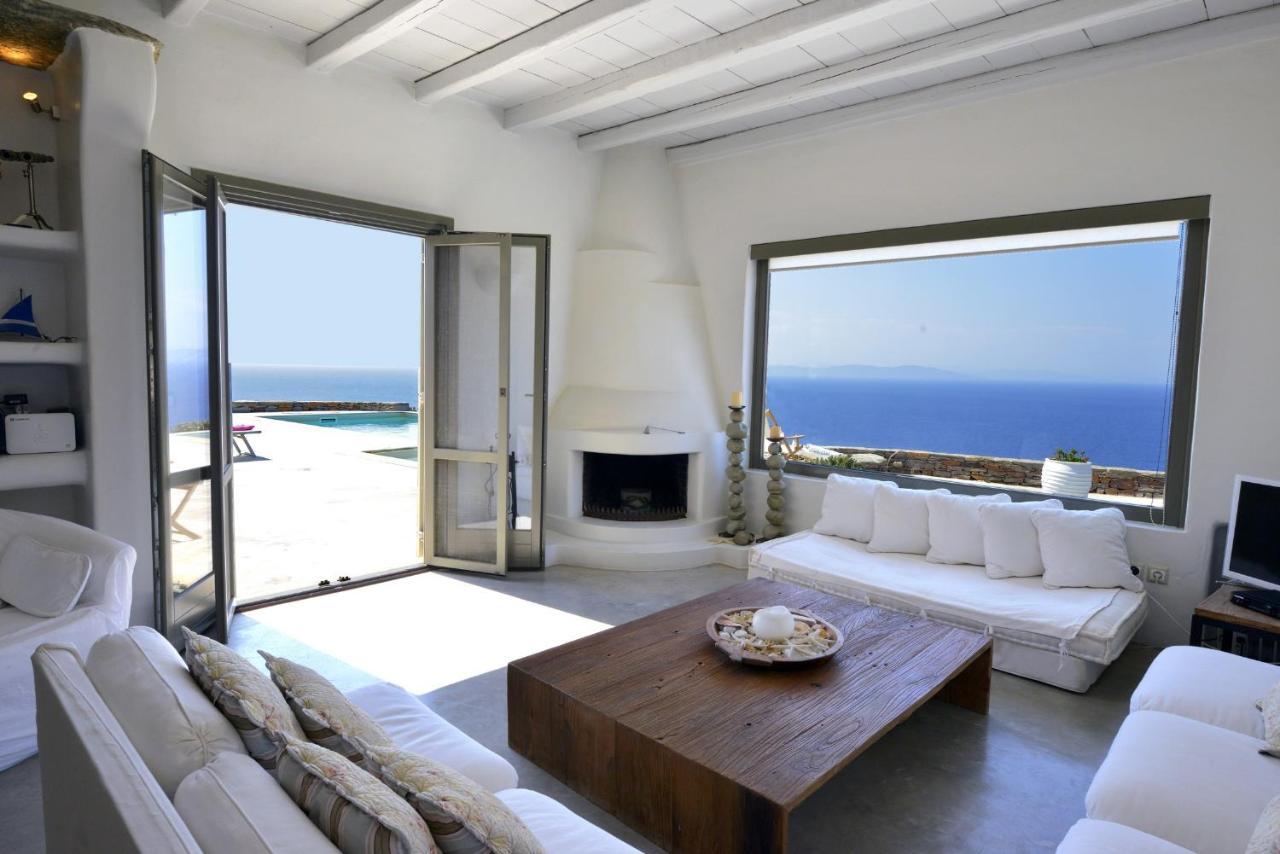 Spectacular Sunset View Villa At Melissaki Ioulis Ngoại thất bức ảnh